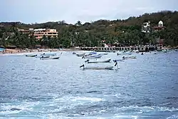 View of Puerto Angel's wharf