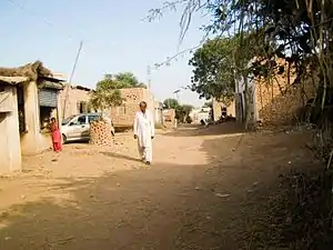 'Bazaar' or commercial street of village Syed Matto Shah