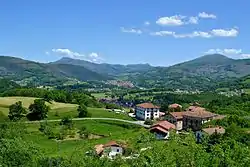 View of the Baztan valley from Zigaurre