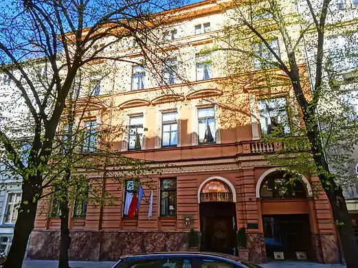 Main elevation on the street