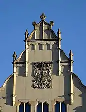 Gable onto Wały Jagiellońskie street