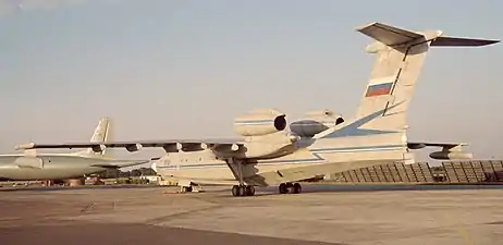 Beriev A-40 showing water rudder