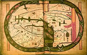 A detailed map of Palestine from the 8th century