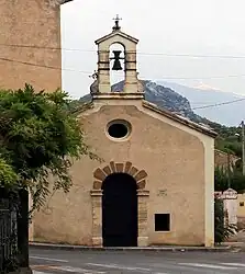 Chapel with Mont Ventoux in the background