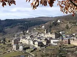 A general view of Saint-Beauzély