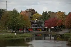 Beaver Lake Pavilion (Lac aux castors), Mount Royal Park, Montreal, Quebec from 1955–1958.