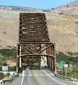 The roadway crossing the bridge