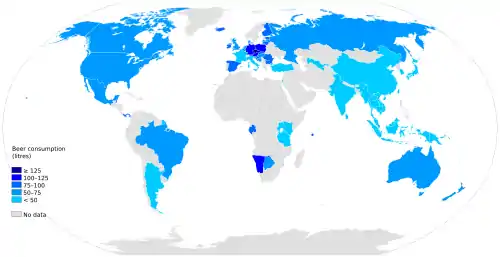 Image 15World beer consumption per capita (from History of beer)