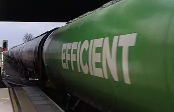 Modern British tank wagons, photographed in 2013