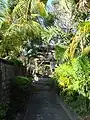 The alley leading to the Belanjong pillar in Belanjong temple.