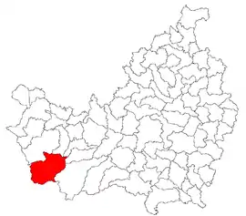 Location in Cluj County