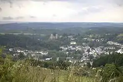 Schönecken with Schönecken Castle in the background