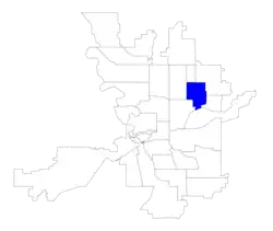 Location within the city of Spokane