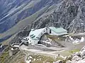 The top station of the Nordketten Cable Car at the Hafelekar cirque