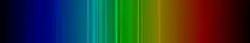 Color lines in a spectral range