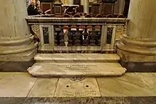 Tomb of Gian Lorenzo Bernini in Basilica di Santa Maria Maggiore