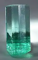 A 5-carat emerald from Muzo with hexagonal cross-section