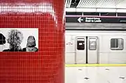 Back of heads at platform level