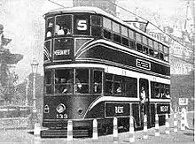 Bombay (Mumbai) tramcar No. 133