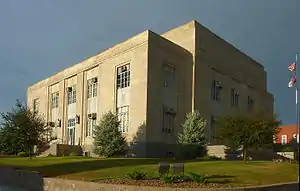 Harrison County Courthouse in downtown Bethany