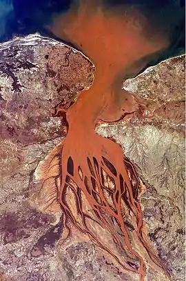 Betsiboka River estuary seen from space