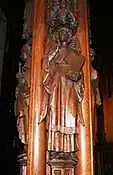 Beverley organ casing carving