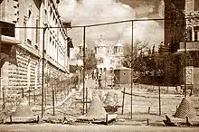 "Bevingrad" in Jerusalem, Russian Compound behind barbed wire