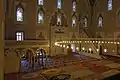 Interior of mosque from balcony