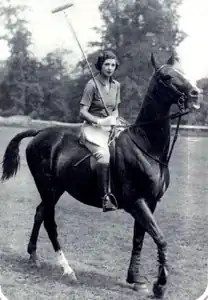 Batlivala at a polo match at Wilmer House, Ham Common, London (1935)