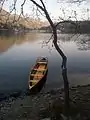 Canoe on the lake