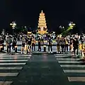 Night view of South Square of Dayan Pagoda in2020