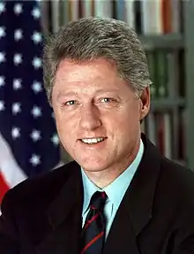 Photographic portrait of Bill Clinton