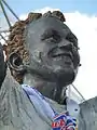 The Billy Bremner statue opposite the club shop at the south-east corner of the ground