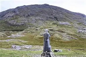 Binn Mhor from the statue of Saint Patrick at Máméan