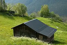 A farm house near Birgisch village