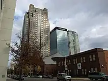 Image 30Regions-Harbert Plaza, Regions Center, and Wells Fargo Tower in Birmingham's financial district (from Alabama)