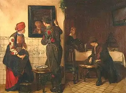 Dutch Interior with Four Figures