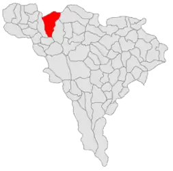 Location in Alba County