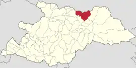 Location in Maramureș County