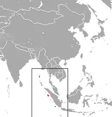 Andaman and Nicobar Islands near Sumatra