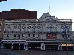 The Church Street fontage of the Winter Gardens, with the Opera House theatre entrance to the left