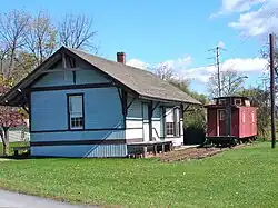 Restored depot in Blain, Pennsylvania