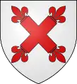 Argent a saltire floretty gules (Busséol)