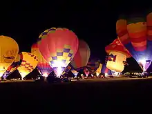 Night glow at Balloons over Waikato in Hamilton, New Zealand, 2010