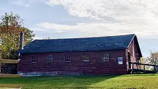 Boathouse in Point au Roche state park