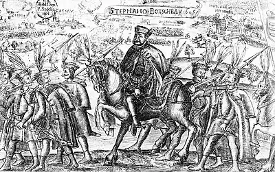 Image 16Stephen Bocskai, leader of Hungarian Calvinists in the anti-Habsburg rebellion and first Calvinist prince of Transylvania (r. 1605–1606) (from Calvinism)