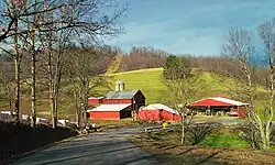 A farm in Boggs Township