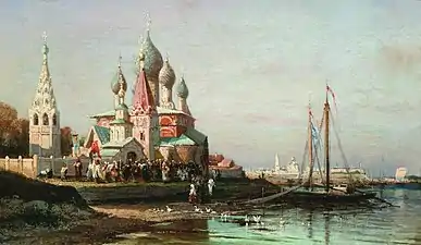 Easter procession in Yaroslavl, 1863