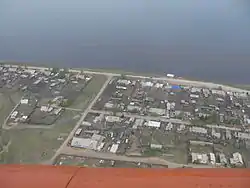 View of Boguchany from a Helicopter