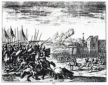 Image 17The Ottoman army battling the Habsburgs in present-day Slovenia during the Great Turkish War. (from History of Slovenia)